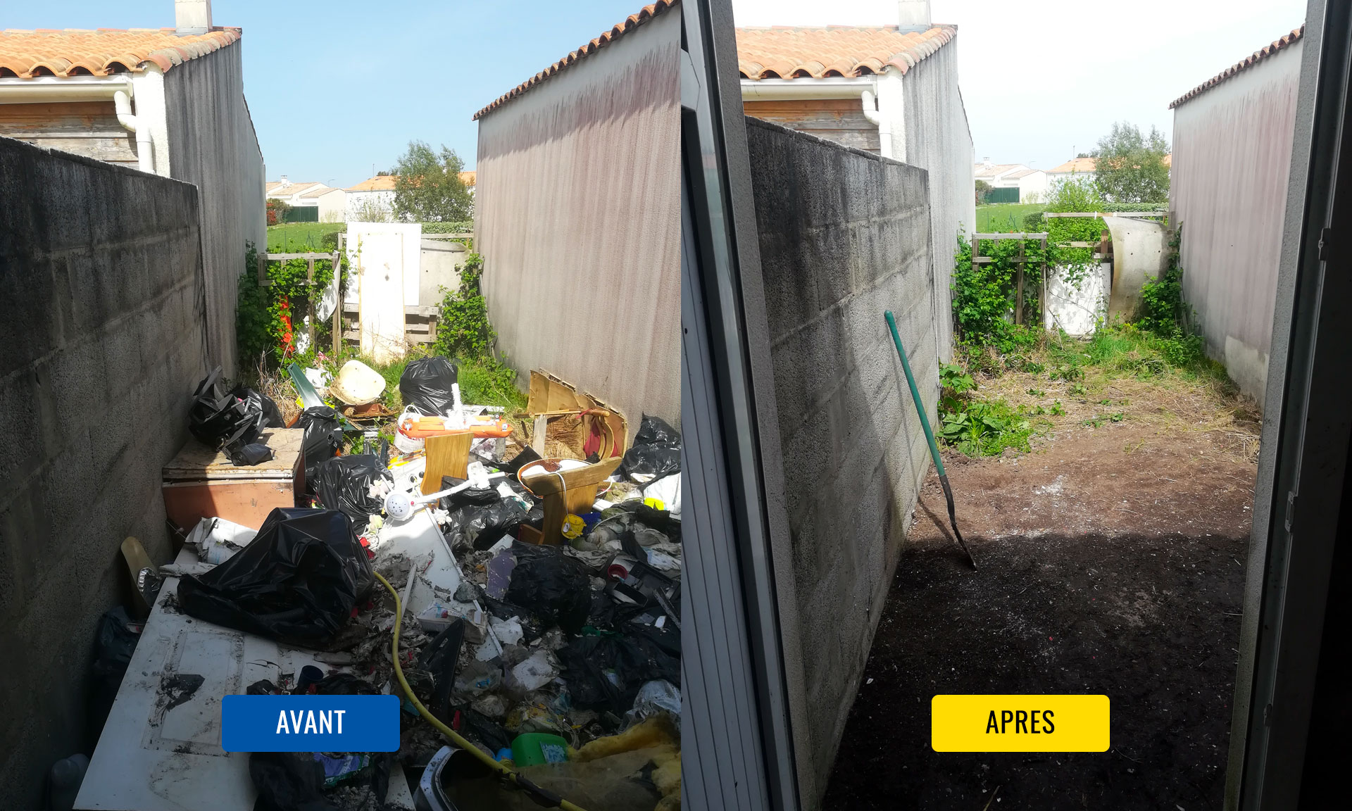 Avant/Après nettoyage extérieur
